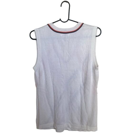 Greg Norman Collection Golf Sweater Vest Women’s Medium White V-Neck - Picture 3 of 5